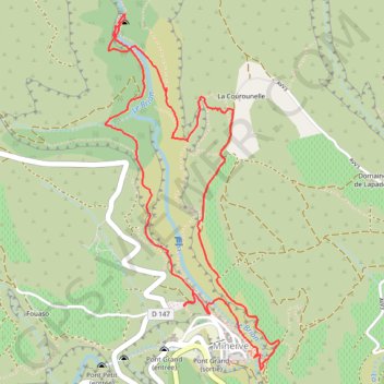 Gorges du Brian GPS track, route, trail