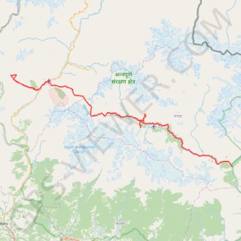 Annapurna - Example GPS track, route, trail