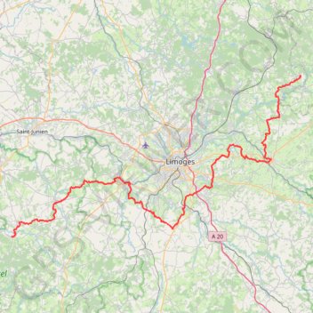 Virareix - Cussac GPS track, route, trail