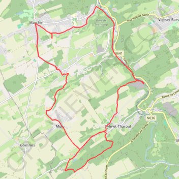 Marchin - Belgique GPS track, route, trail