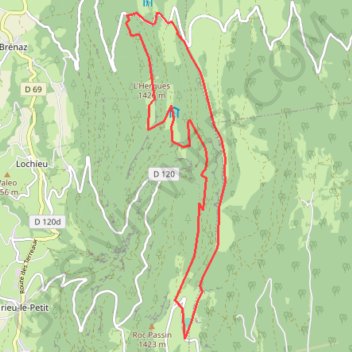 Tour du Grand Colombier GPS track, route, trail