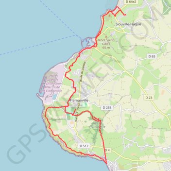 Randonnée Siouville dans la Manche GPS track, route, trail