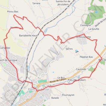 Pont-du-casse, le circuit du chêne - Pays de l'Agenais GPS track, route, trail