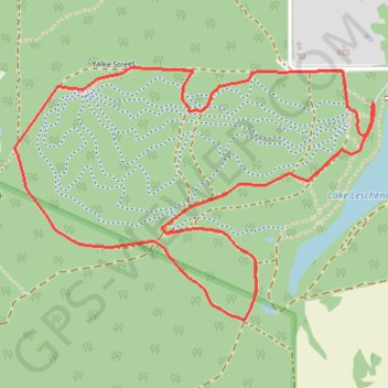 Lake Leshenaultia Loop GPS track, route, trail