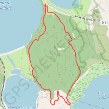 Forêt de Saint-Blaise GPS track, route, trail