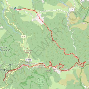 Gr 66 tour du mont aigoual jour 2 GPS track, route, trail