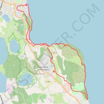 Martigues - Istres GPS track, route, trail