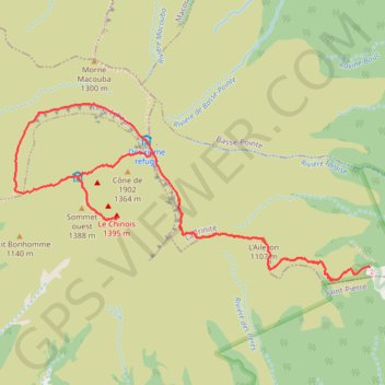 La Montagne Pelée GPS track, route, trail