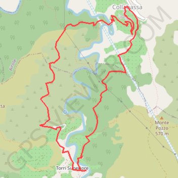 Torri collabassa GPS track, route, trail