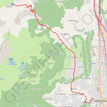 74-1 Sallanches-Doran GPS track, route, trail