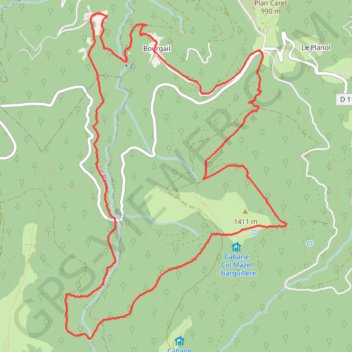 Col Legrillou - Le moulin de la Lauréde - Col Mazel GPS track, route, trail