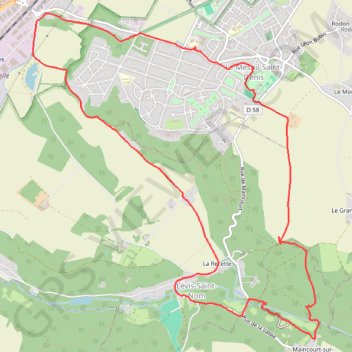 Le Vallon du Pommeret (78 - Yvelines) GPS track, route, trail