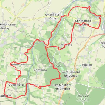 Laize-la-Ville - Grimbosq GPS track, route, trail