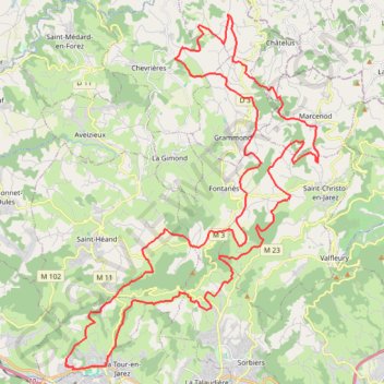 Le Terrassou - L'Étrat GPS track, route, trail