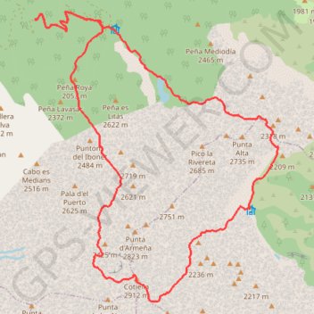 Cotiella GPS track, route, trail