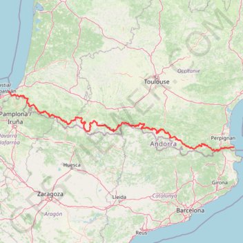 GR 10 : Traversée des Pyrénées GPS track, route, trail