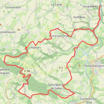 Du Pont de Brie - Goupillières GPS track, route, trail