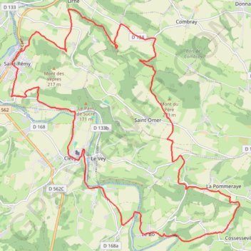 Saint-Rémy-sur-Orne GPS track, route, trail