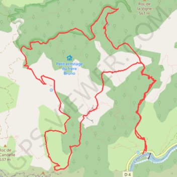 Massif de Saint-Guilhem - Gorges de l'Hérault - barrage de Belbezet - Baume l'Olivier - Notre-Dame du Lieu-Plaisant - Puech Buissou GPS track, route, trail