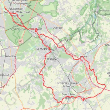 Brabant W B 22/10 GPS track, route, trail