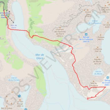 Balcon de la Mer de Glace GPS track, route, trail