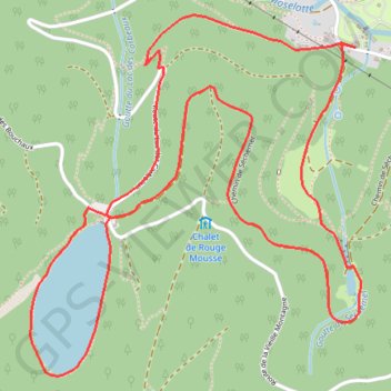 La Bresse par le Lac des Corbeaux et l'Étang de Sèchemer GPS track, route, trail