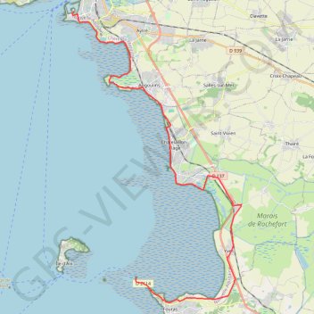 Fouras - La Rochelle GPS track, route, trail