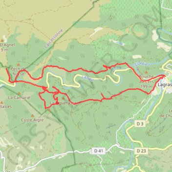 Lagrasse et Notre-Dame du Carla GPS track, route, trail