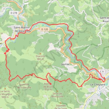 Saint André de Vallamas GPS track, route, trail