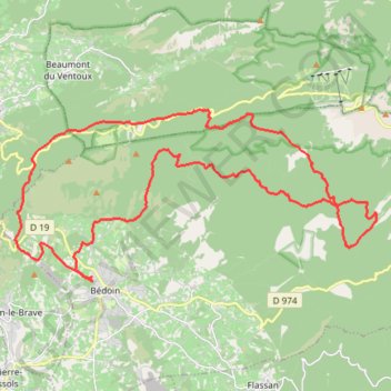 Trail du Ventoux 2024 GPS track, route, trail