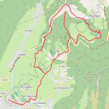 [Itinéraire] Le Bec de l'Aigle et les Gorges du Bruyant GPS track, route, trail