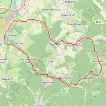 Circuit des deux Vallées par le Col de Saint-Léon GPS track, route, trail