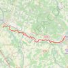 Cognac Les Gonds Flow aller retour 65 kms GPS track, route, trail