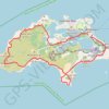 Rottnest Island Loop GPS track, route, trail