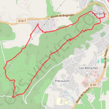 Le Luc - Oppidum - la Fouirette GPS track, route, trail