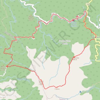 Morne Piquet en boucle depuis Plateau Boucher (Martinique) GPS track, route, trail