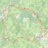 Tour de la Xaintrie Noire (Corrèze) GPS track, route, trail