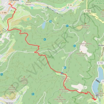 J9 – Kruth – La Bresse GPS track, route, trail