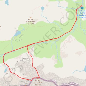 Pic de la Coume d'Enfer / Pic d'Anrodat GPS track, route, trail