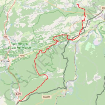Via Lemovicensis de Brûly à Vodelée GPS track, route, trail