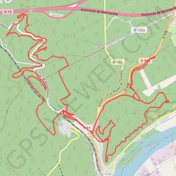 Orival GPS track, route, trail