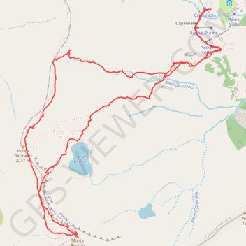 Lac de Bastani et Monte Renoso GPS track, route, trail