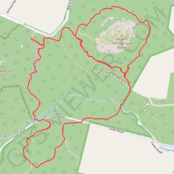 Mount Tibberoowuccum - Mount Tribrogargan - Trachyte Circuit GPS track, route, trail