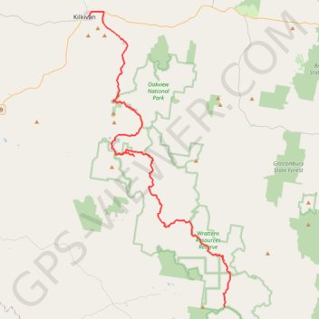 Track Kilkivan towards Kandanga GPS track, route, trail