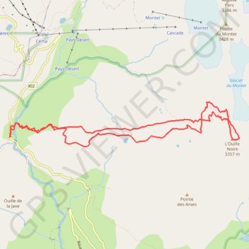 Ouille Noire GPS track, route, trail