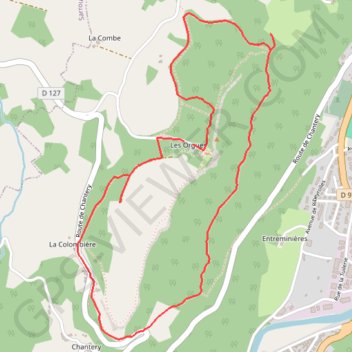 Le tour des Orgues GPS track, route, trail