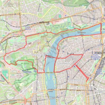 Prague 9.gpx GPS track, route, trail