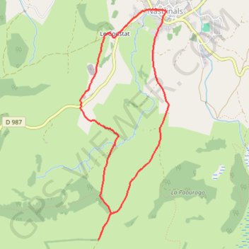 Circuit sud de Nasbinals GPS track, route, trail