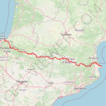 GR 11 Senda Pirenaica GPS track, route, trail