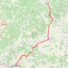 Compostelle - Voie de Vézelay en Gironde - Variante Pellegrue - Les Basses-Carrières par Monsegur GPS track, route, trail